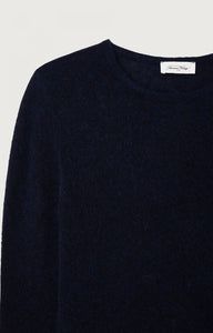 Xinow Fitted Crewneck Sweater in Noir