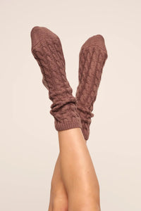 Slouchy Socks Deep Taupe