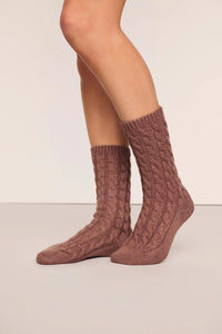 Slouchy Socks Deep Taupe