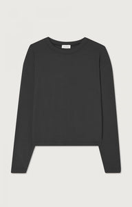 Ypawood Long Sleeve Crewneck Sweatshirt in Carbon Melange