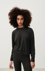 Ypawood Long Sleeve Crewneck Sweatshirt in Carbon Melange