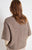 Zolly Short Sleeve Round Neck Loose Fit Jumper Taupe