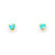 Simple Opal Studs: Blue Opal (OP03)