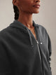 Jorgie Zip Through Hoodie Slate Black