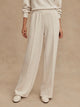 The Wide Leg Pant 30" Ivory Marl