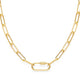 Paperclip Chain with Carabiner Clasp