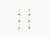 Raw Gemstone Chain Drop Earring - Rainbow Moonstone