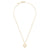 Gemstone Heart Necklace: White / Moonstone