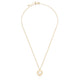 Gemstone Heart Necklace: White / Moonstone