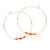 Japanese Seed Bead Hoops- multiple colorways: Fiesta!