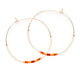 Japanese Seed Bead Hoops- multiple colorways: Champagne