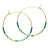 Japanese Seed Bead Hoops- multiple colorways: El Sol
