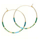 Japanese Seed Bead Hoops- multiple colorways: Seashore