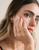 Gold Rings - Pave Wave - Champagne CZ: 9