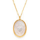 Sacred Heart Mother of Pearl Pendant Necklace