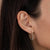 Ball Hoop-Large-Gold Earrings
