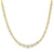 Bezel Set CZ Graduated Tennis Necklace: Gold