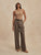 Alysha Wide Leg 32" Pine Bark Stripe
