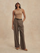 Alysha Wide Leg 32" Pine Bark Stripe
