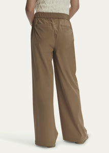 Kayson Wide Leg Pant in Taupe Stone