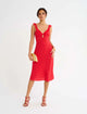 Butterfly Midi Dress Coral Meadow