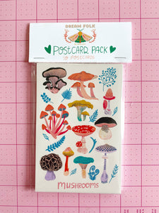 Mushroom Postcard Pack - 10 postcards