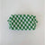 Checkered Pattern Make Up Bags : BLACK CHECKERED