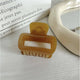 Assorted Glossy Square Hair Claws - CUPO GLOSSY:ONE SIZE