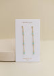 Gemstone Chain Drop Earring - Amazonite