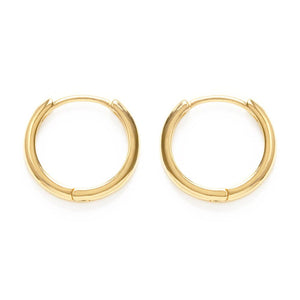 Simple 15mm Huggie Hoop