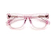 D28 Reading Glasses Polished Clear Pink