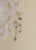 Raw Gemstone Chain Drop Earring - Rainbow Moonstone