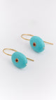 EG-6004LQ Stone Drop Earrings Turquoise