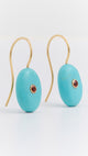 EG-6004LQ Stone Drop Earrings Turquoise