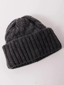 Coast Line Beanie in Charcoal Grey