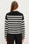 Lex Cotton Cashmere Stripe Sweater in Black & Milk