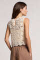 Simona Cotton Lace Sleeveless Tank Top