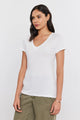 Lilith Vneck Tee in White