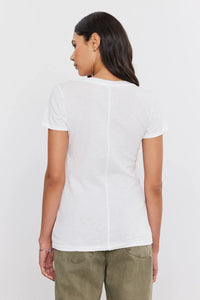 Lilith Vneck Tee in White