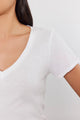 Lilith Vneck Tee in White