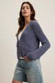 Thalia Cotton Tie Cardigan in Atlas