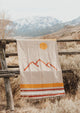 Mountainside Natural Rust Handwoven Blanket