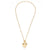 Puffed Heart on Toggle Chain Necklace