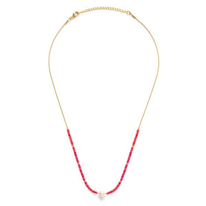 Pearl Miyuki Bead Necklace