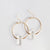 Clear Quartz Hoop Earring