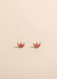 Opal Crown Stud - Pink - Gold Earrings