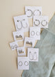 Silver Three Hoop Huggie - Earring