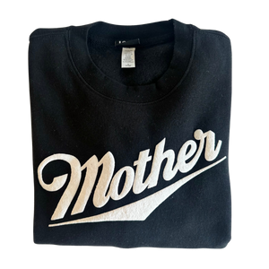 Mother Premium Crew Fleece: Black