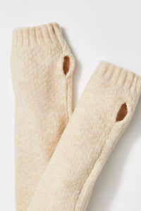 Armour Knit Arm Warmers in Cream