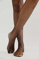 Glitter Fishnet Tights in Black